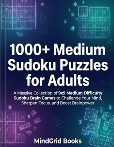 1000+ Medium Sudoku Puzzles