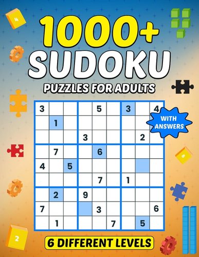 Cover of 1000+ Sudoku Puzzles for Adults