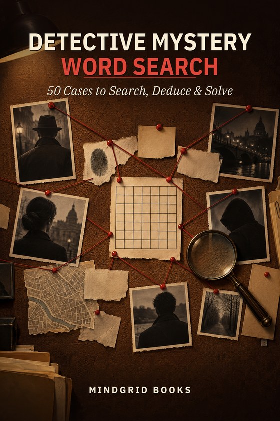 Cover of Detective Mystery Word Search
